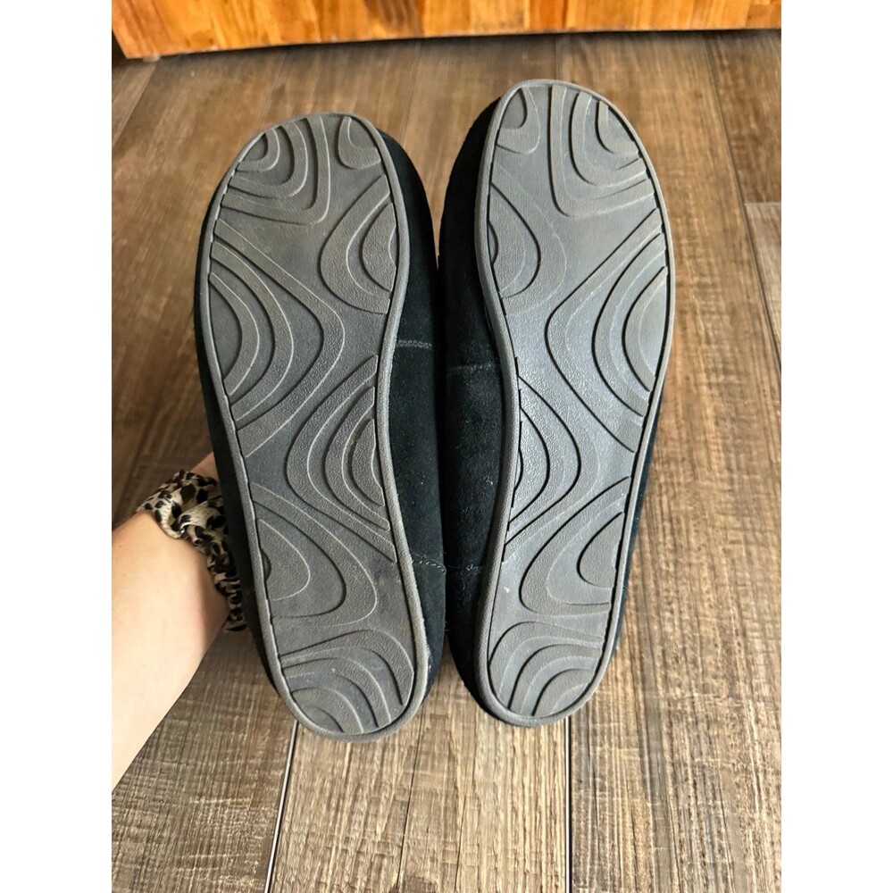SO Berkley Suede Moccasin Slippers Sz. 8 Black - Picture 8 of 8